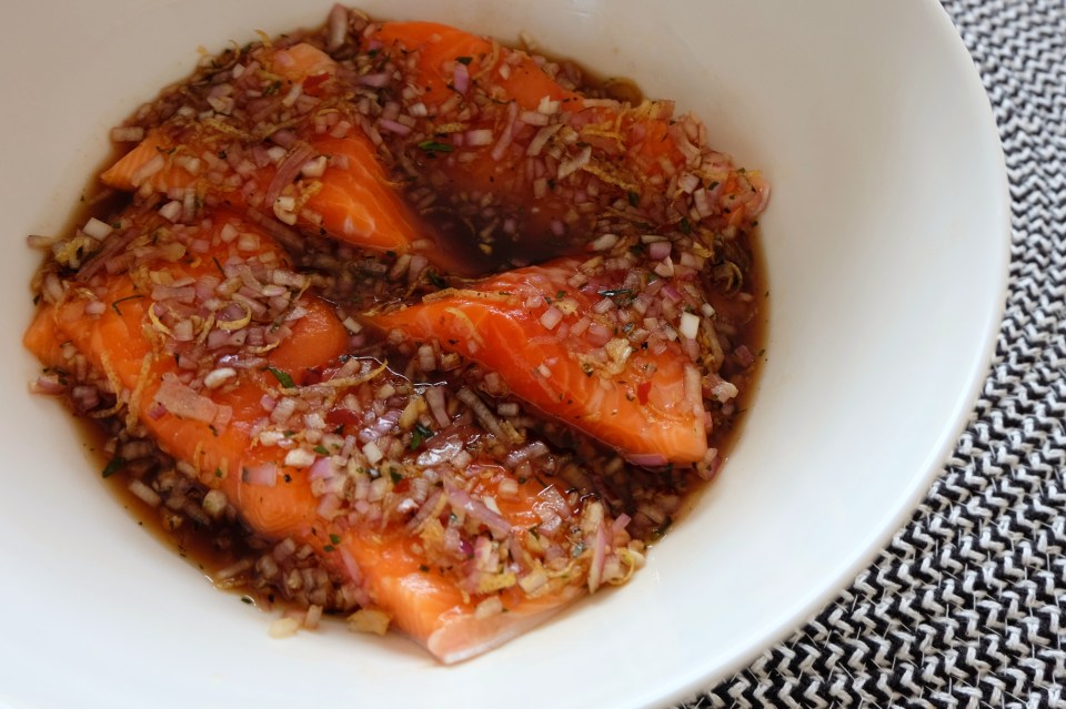 sticky chilli salmon